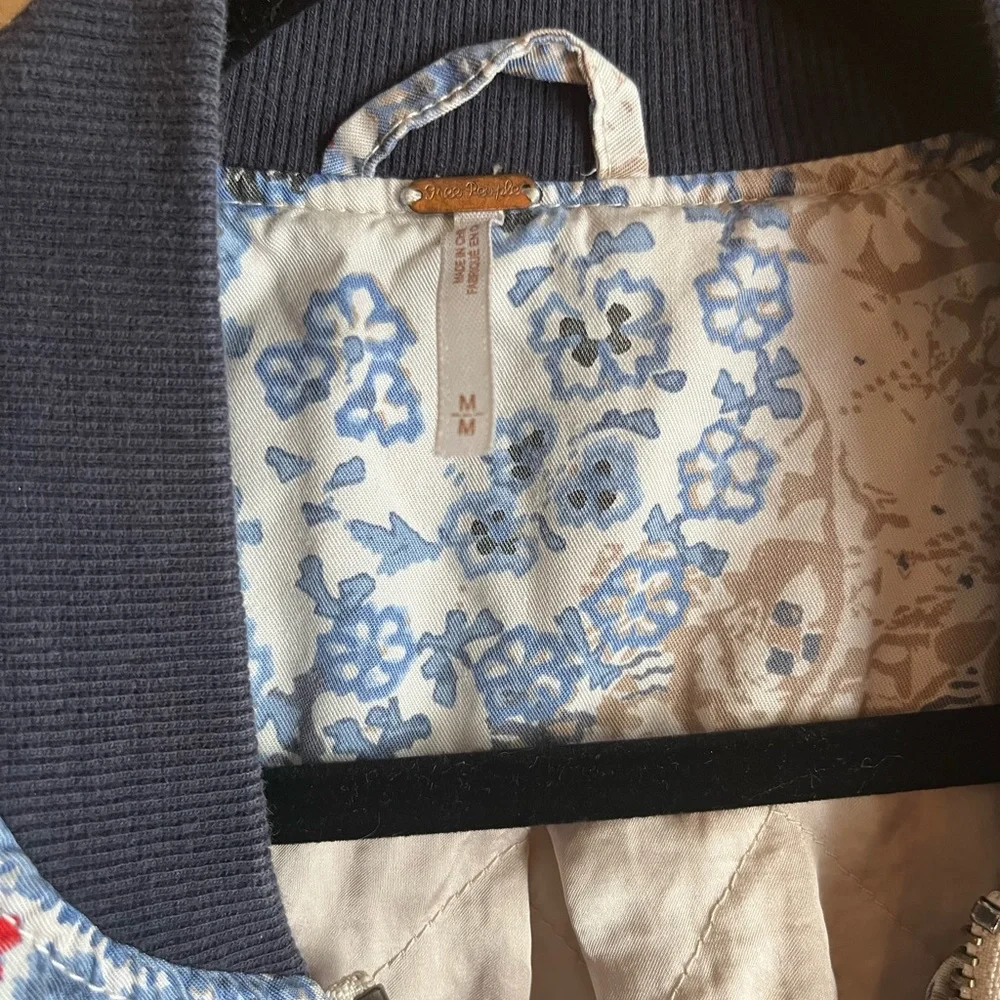 Free People | M floral bomber jacket - Picture 5 of 5
